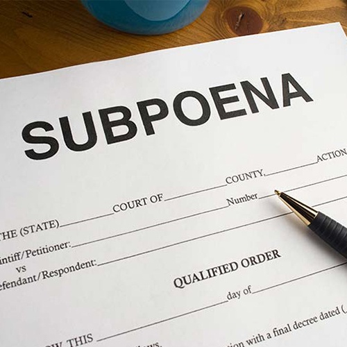 What Providers are Supposed to Do When Subpoenaed